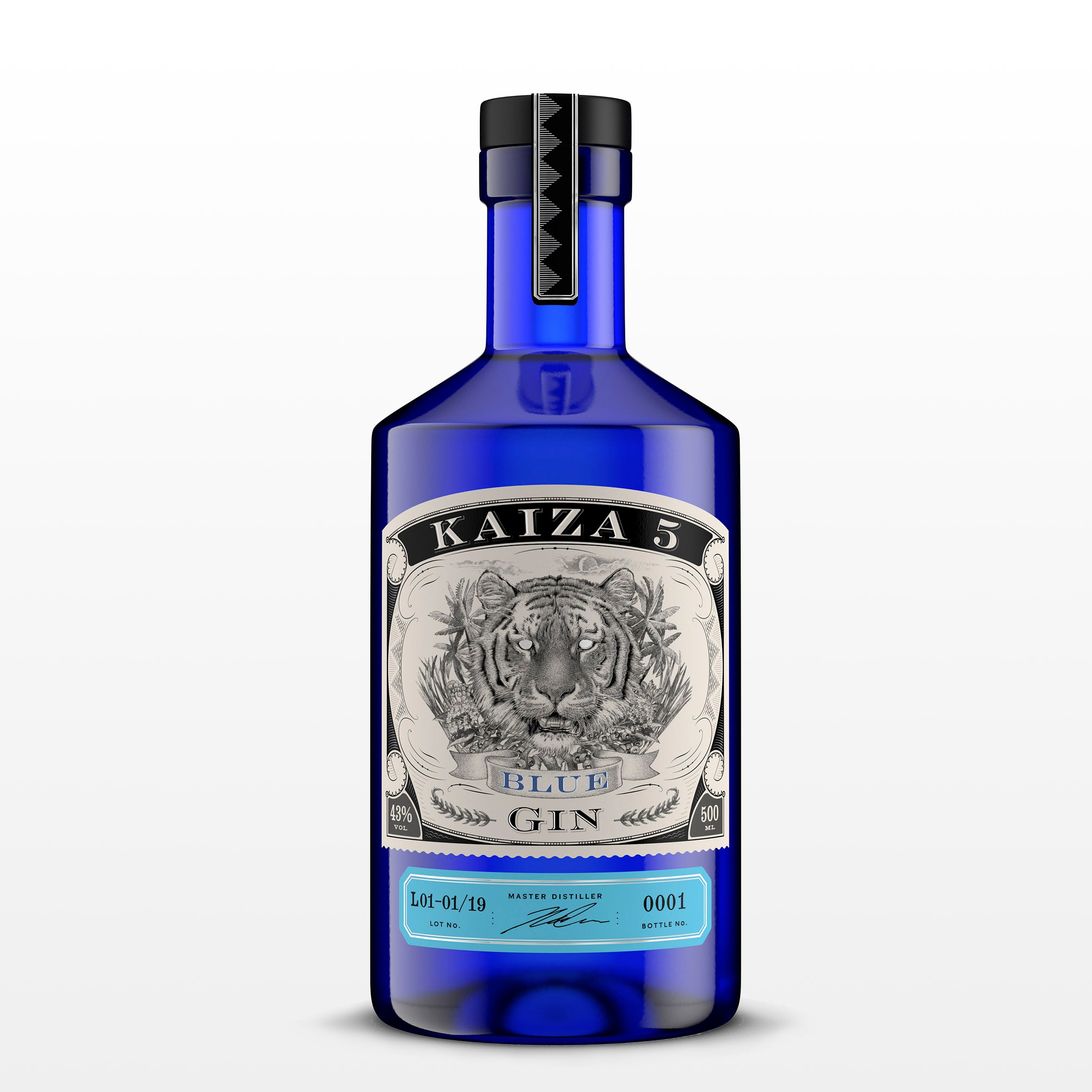 KAIZA 5 BLUE GIN - 500 ml | Die blaue Lagune von Kapstadt