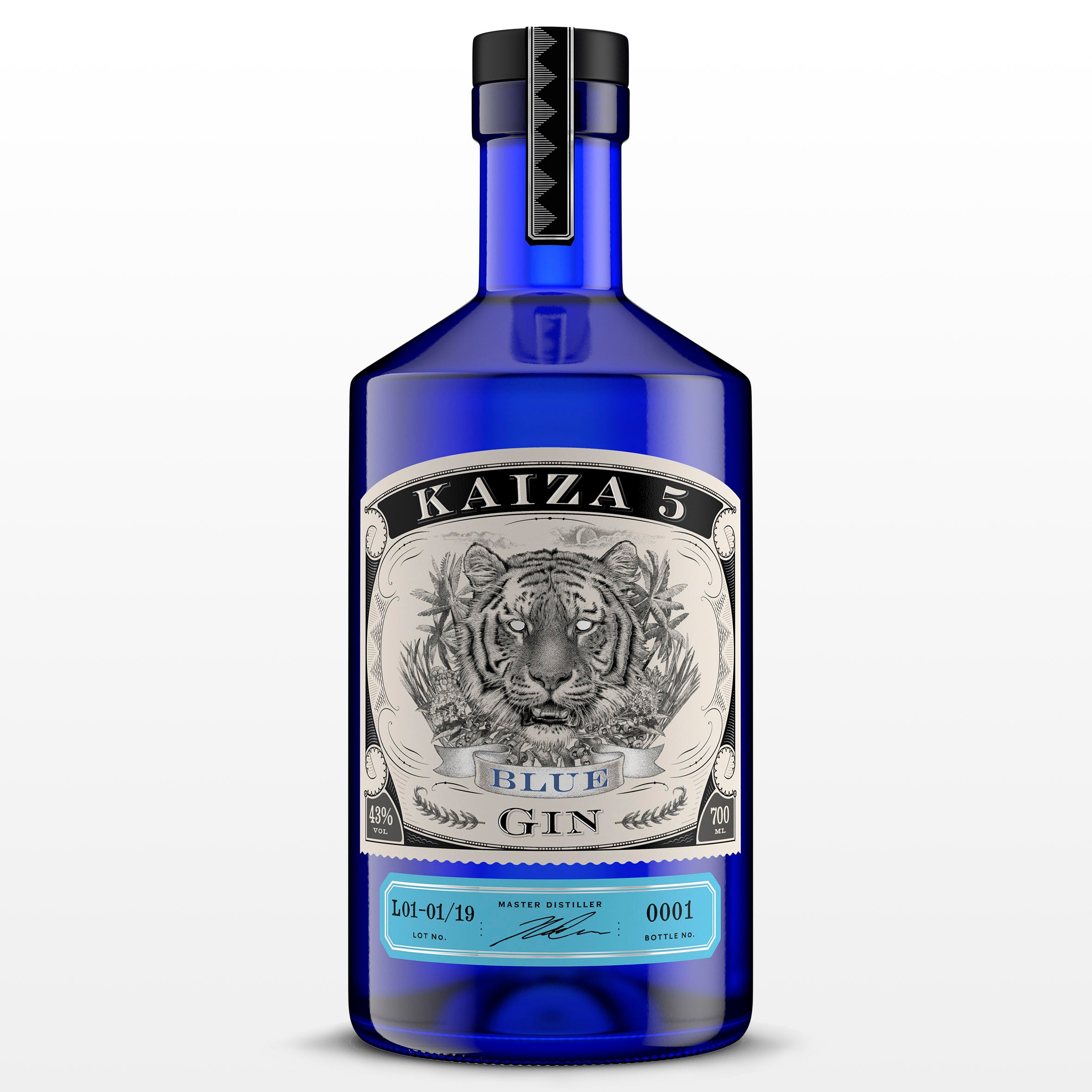 KAIZA 5 BLUE GIN - 700 ml | Die blaue Lagune von Kapstadt