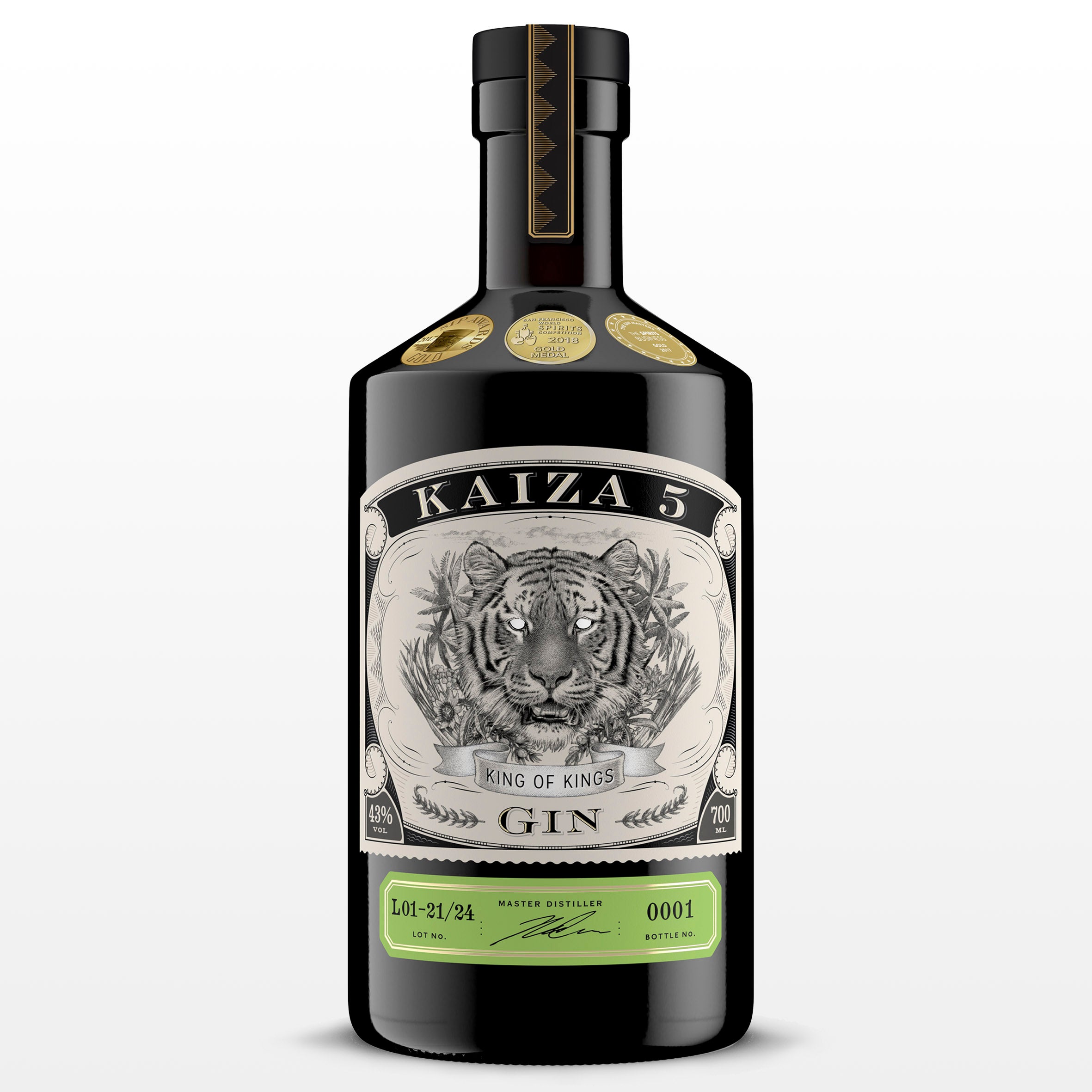 KAIZA 5 GIN - 700 ml | Ausgezeichneter Premium-Gin