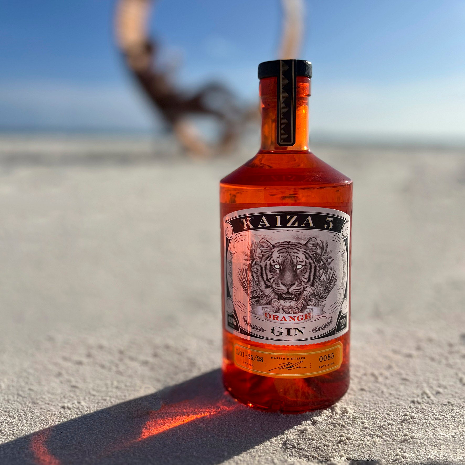 KAIZA 5 ORANGE GIN - 3x700 ml | Spritzlebendige Rose-Gin-Kreation