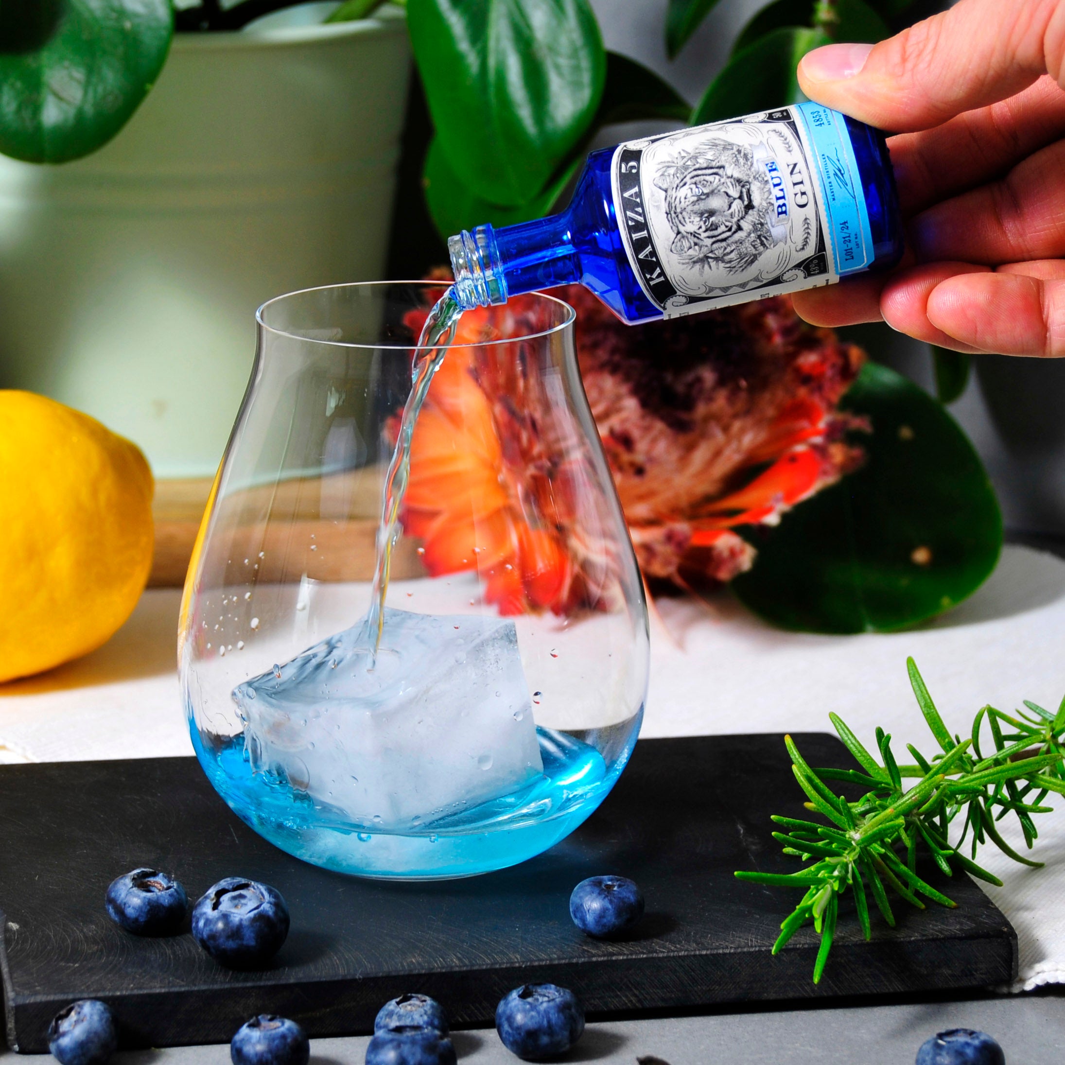 KAIZA 5 GIN BLUE Miniatur - 50 ml | Die blaue Lagune von Kapstadt