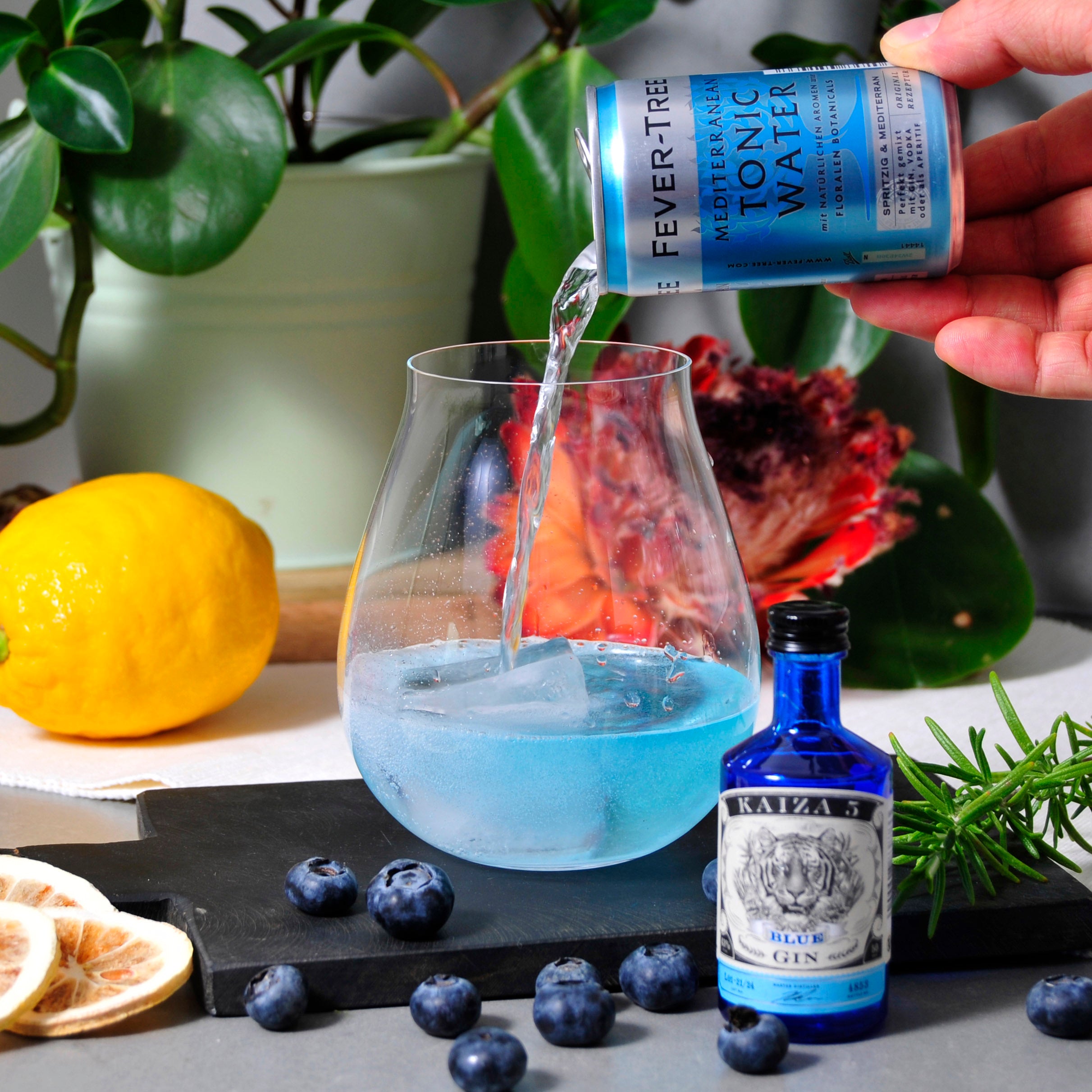 KAIZA 5 GIN BLUE Miniatur - 50 ml | Die blaue Lagune von Kapstadt