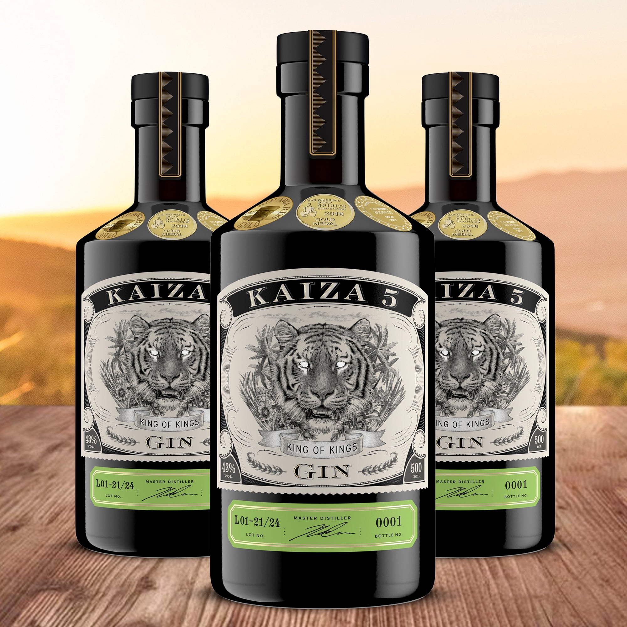 KAIZA 5 GIN - 43% | Der ausgezeichnete Premium-Gin aus Südafrika/Kapstadt